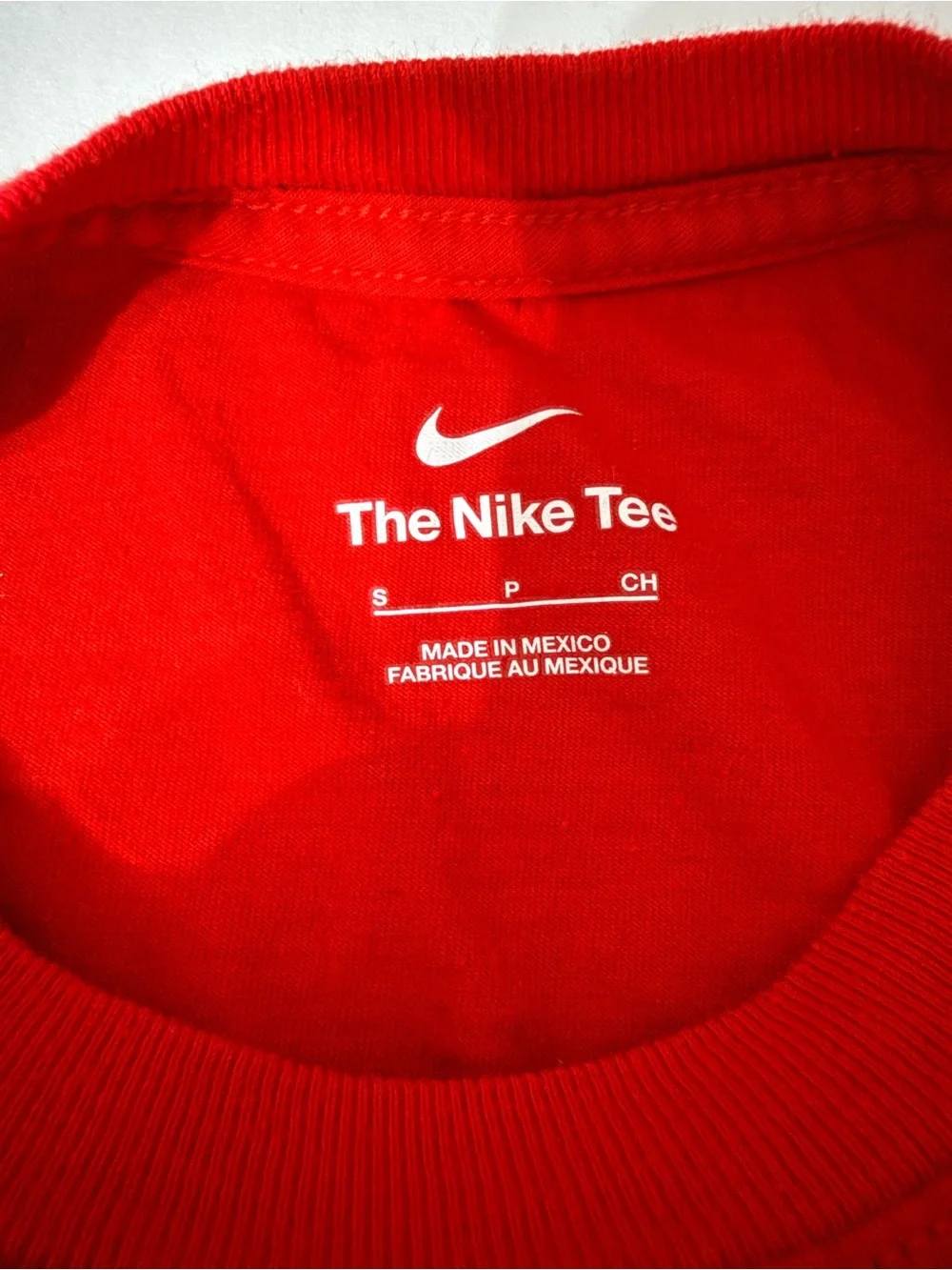 Nike Football Long Sleeve Graphic Tee Youth Small Red Athletic Shirt